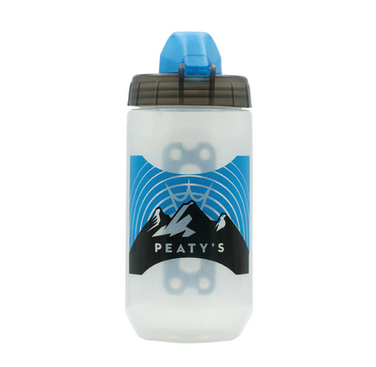 Bidon- en bidondhouderkit PEATY'S X FIDLOCK Sunrise (450ml) Transparant
