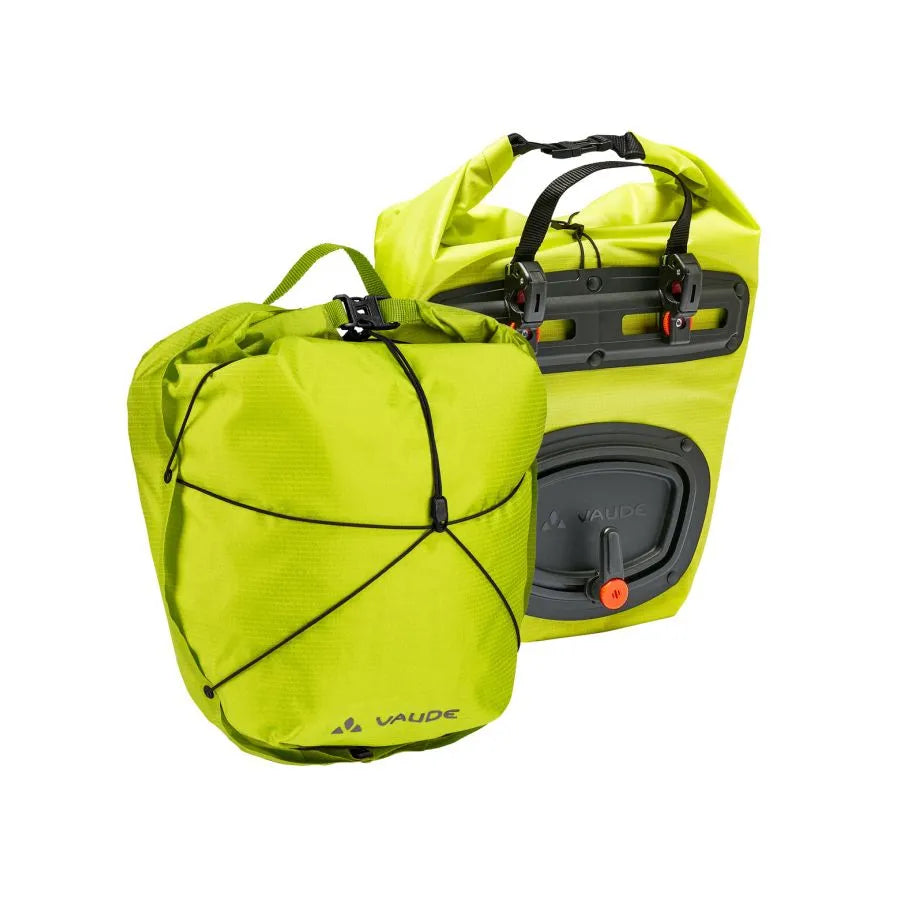Paar VAUDE AQUA FRONT LIGHT Bagagedraagtas 22 L Geel