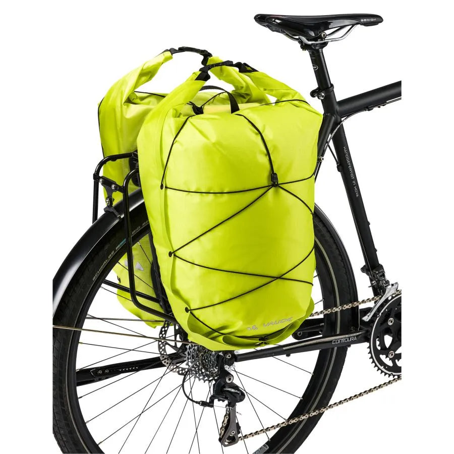 Paar VAUDE AQUA BACK LIGHT 38 L Gele Bagagedraagtassen