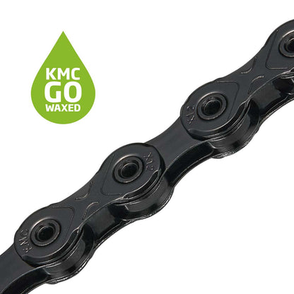 Ketting 12V KMC DLC 12 Waxed Zwart Gewaxt