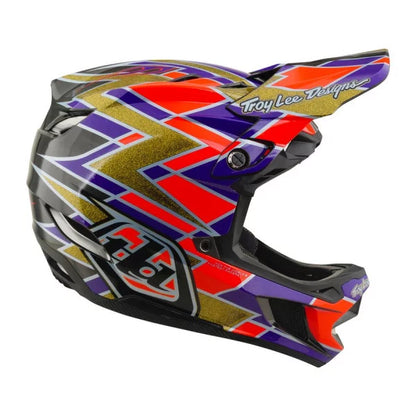 MTB-helm TROY LEE DESIGNS D4 CARBON MIPS FLUSH Oranje/Paars