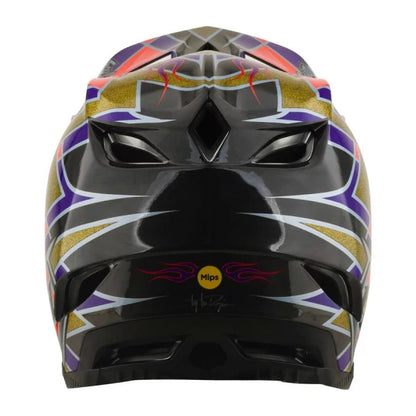 MTB-helm TROY LEE DESIGNS D4 CARBON MIPS FLUSH Oranje/Paars