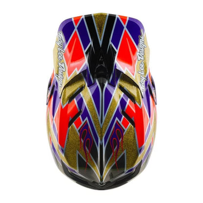 MTB-helm TROY LEE DESIGNS D4 CARBON MIPS FLUSH Oranje/Paars