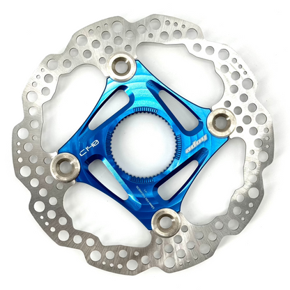 Blauwe zwevende HOPE Centerlock-remschijf
