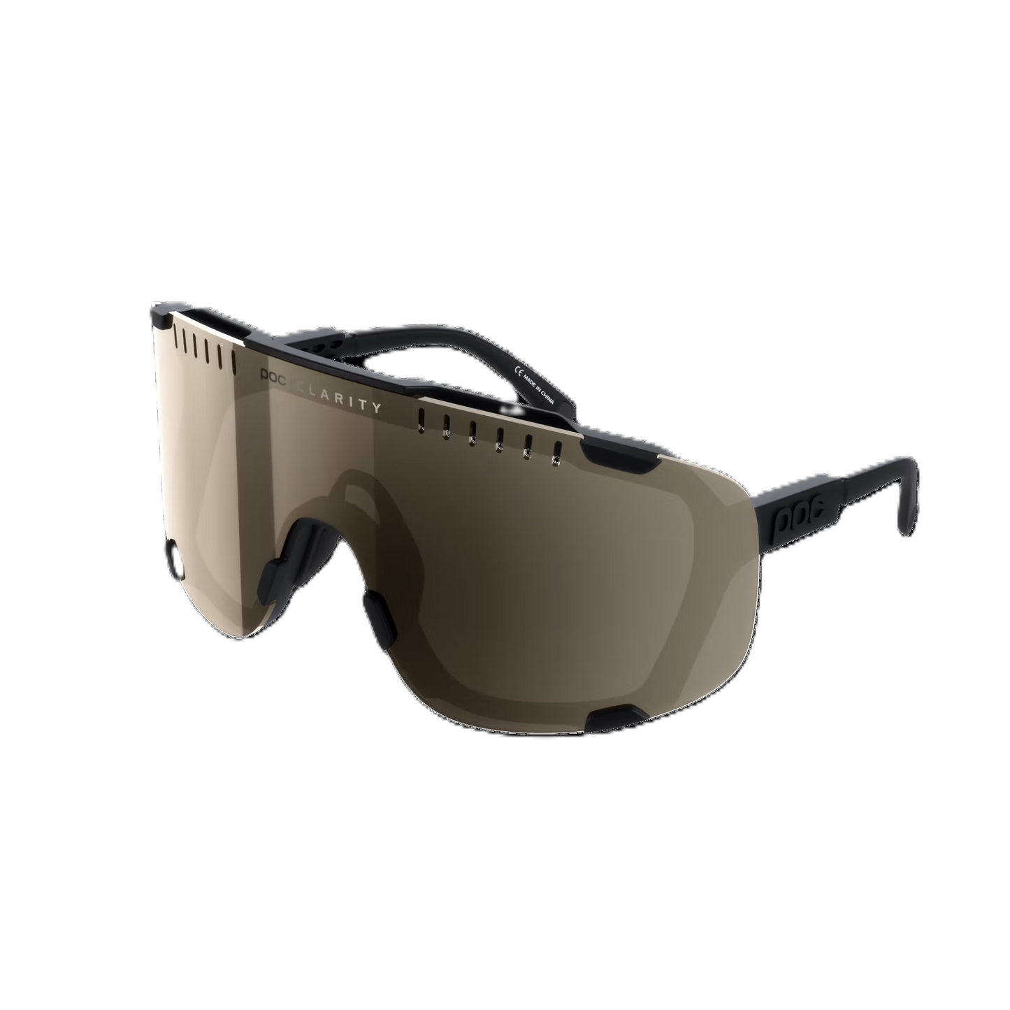 Lunettes POC DEVOUR Noir Verre Clarity Trail Partly Sunny Silver