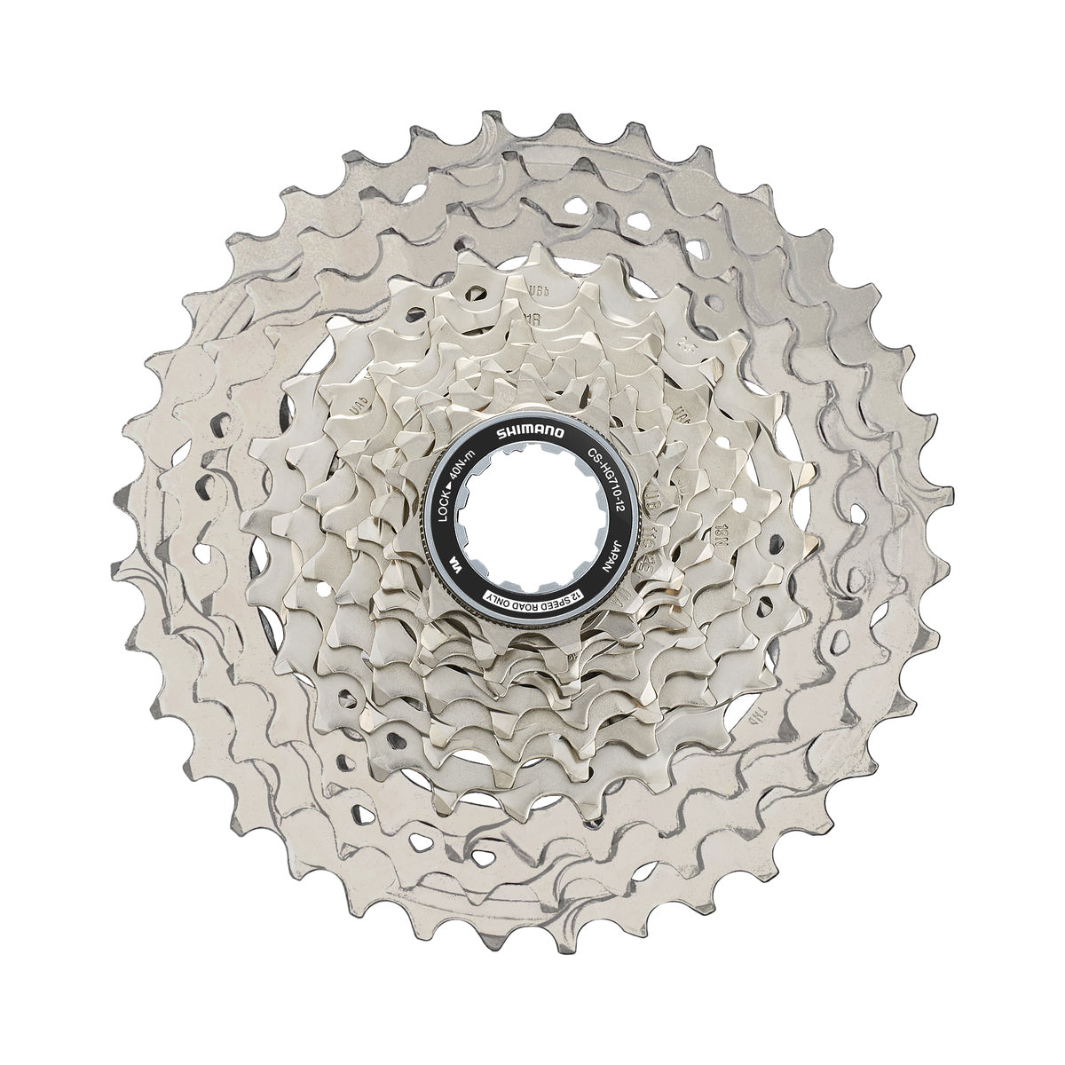 Cassette 12V SHIMANO 105 CS-HG710 – photo principale sur fond blanc