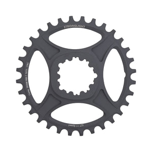 Enkel kettingblad STRONGLIGHT HT3 NARROW WIDE 11 versnellingen Sram Direct Mount offset 6 mm — kettingblad op witte achtergrond