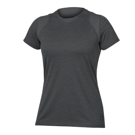 Maillot ENDURA SINGLETRACK Femme Manches Courtes Gris 2025