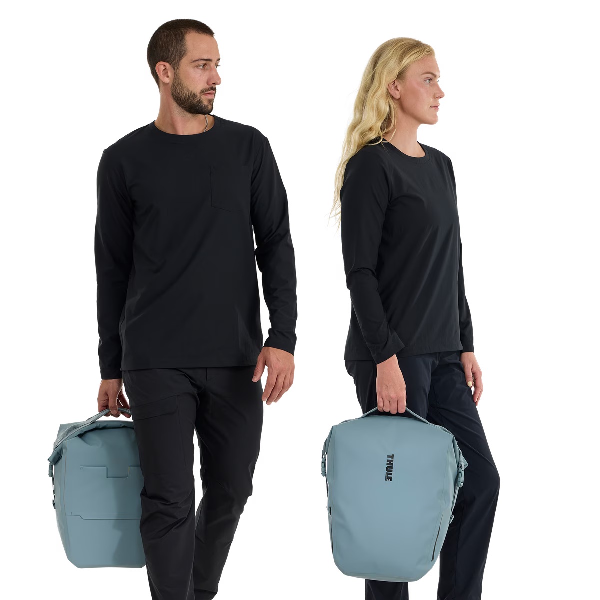 Paar THULE SHIELD Bagagetassen met Inlock 22 L Blauw