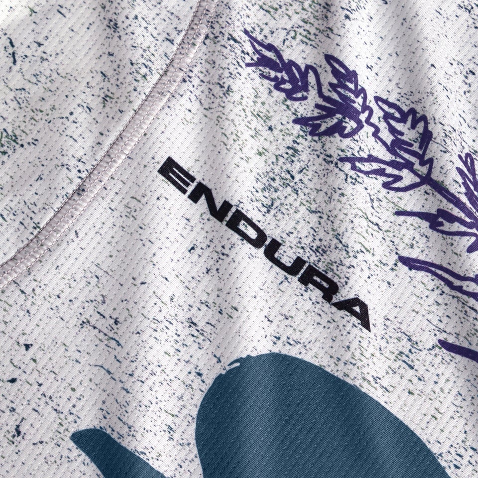 ENDURA SINGLETRACK PRINT TEE Dames Trui met korte mouwen Aero Blue