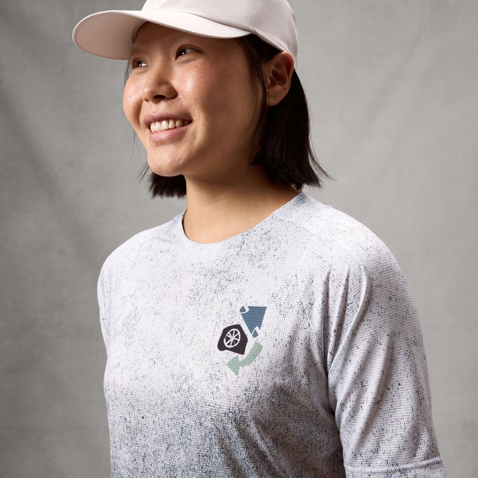 ENDURA SINGLETRACK PRINT TEE Dames Trui met korte mouwen Aero Blue