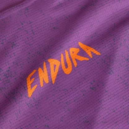 Maillot ENDURA SINGLETRACK PRINT Manches Courtes Femme End Purple