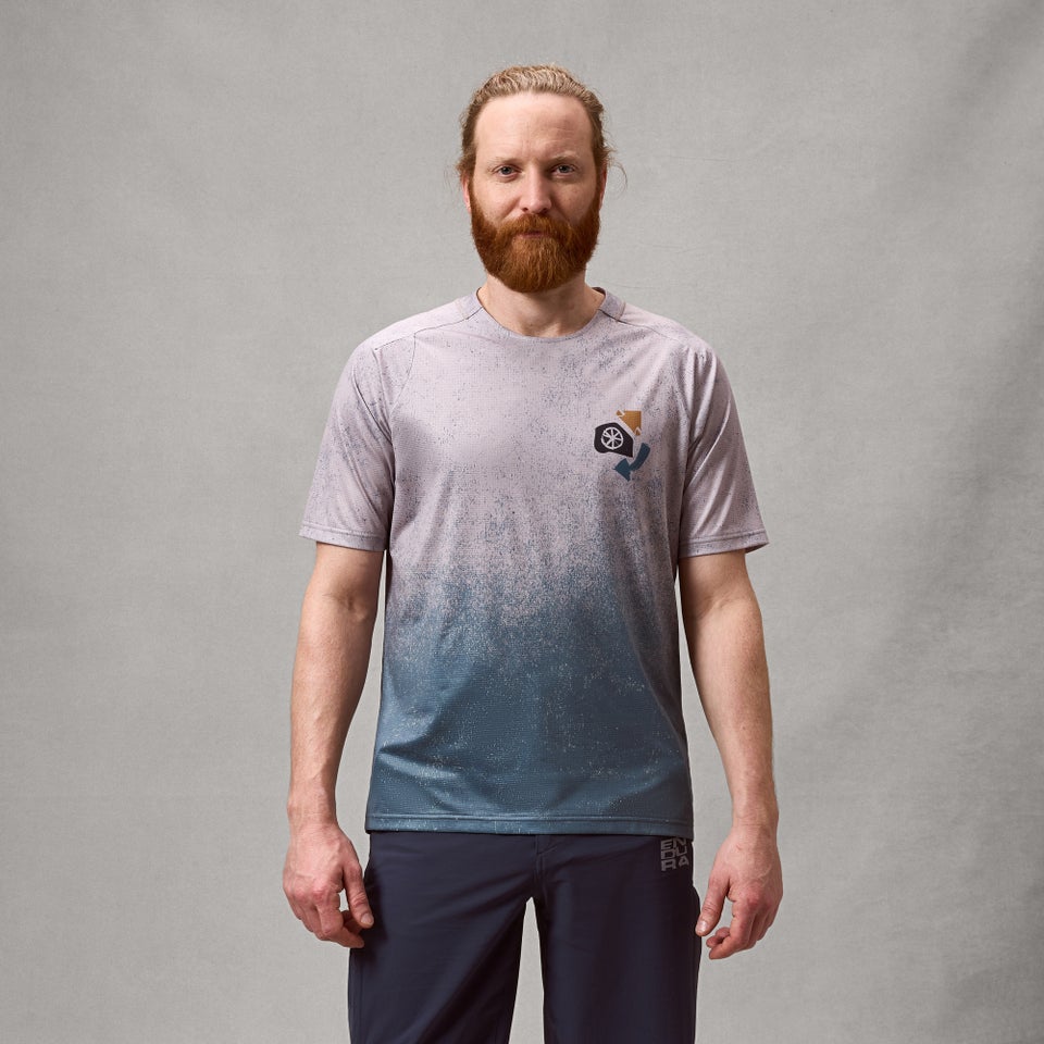 Maillot ENDURA SINGLETRACK PRINT Manches Courtes Titanium