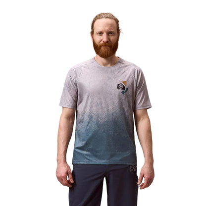 Shirt ENDURA SINGLETRACK PRINT Korte Mouwen Titanium
