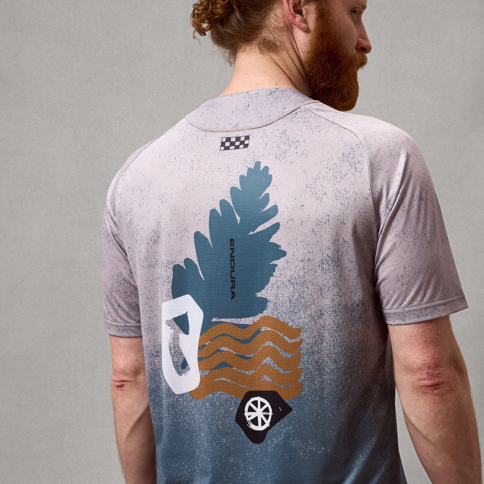 Maillot ENDURA SINGLETRACK PRINT Manches Courtes Titanium