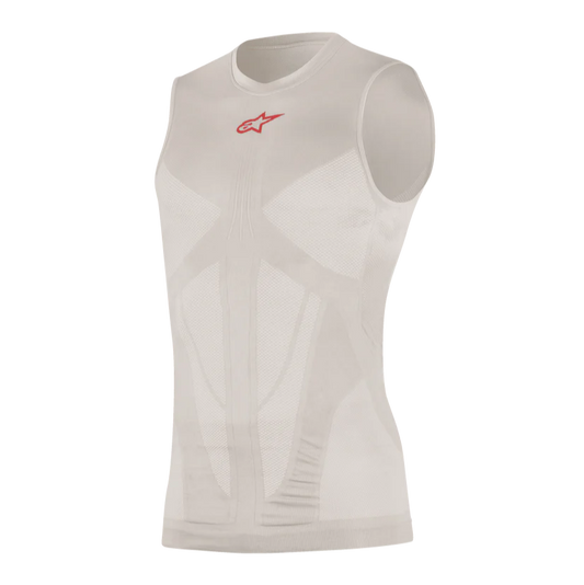 ALPINESTARS TECH TANK ZOMER Mouwloos Ondergoed Grijs/Rood