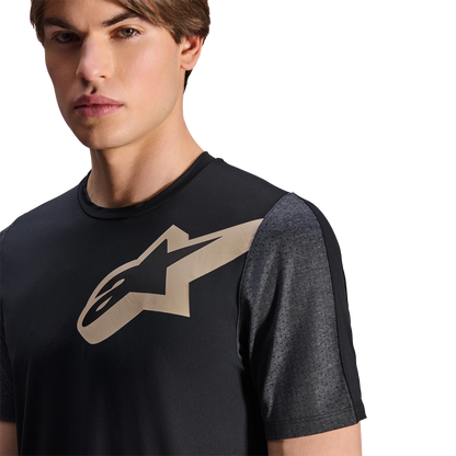 Maillot ALPINESTARS A-DURA LIPAN Manches Courtes Noir