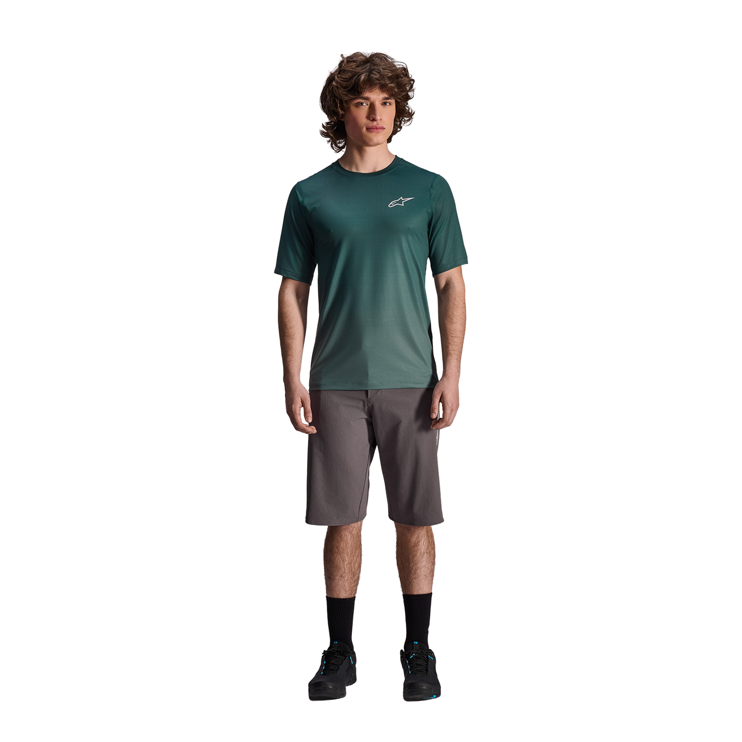 Maillot ALPINESTARS A-DURA RISE Manches Courtes Vert