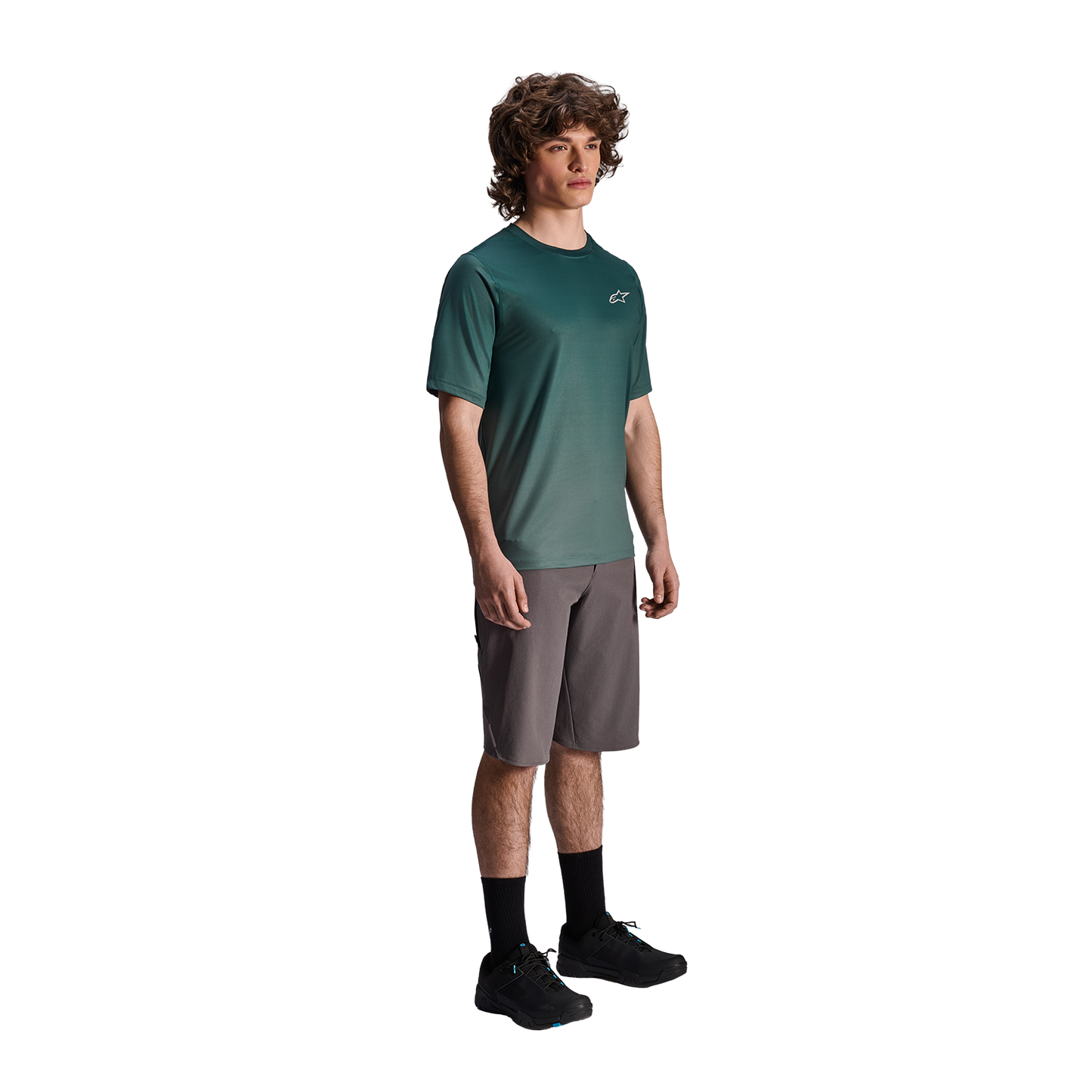 Maillot ALPINESTARS A-DURA RISE Manches Courtes Vert