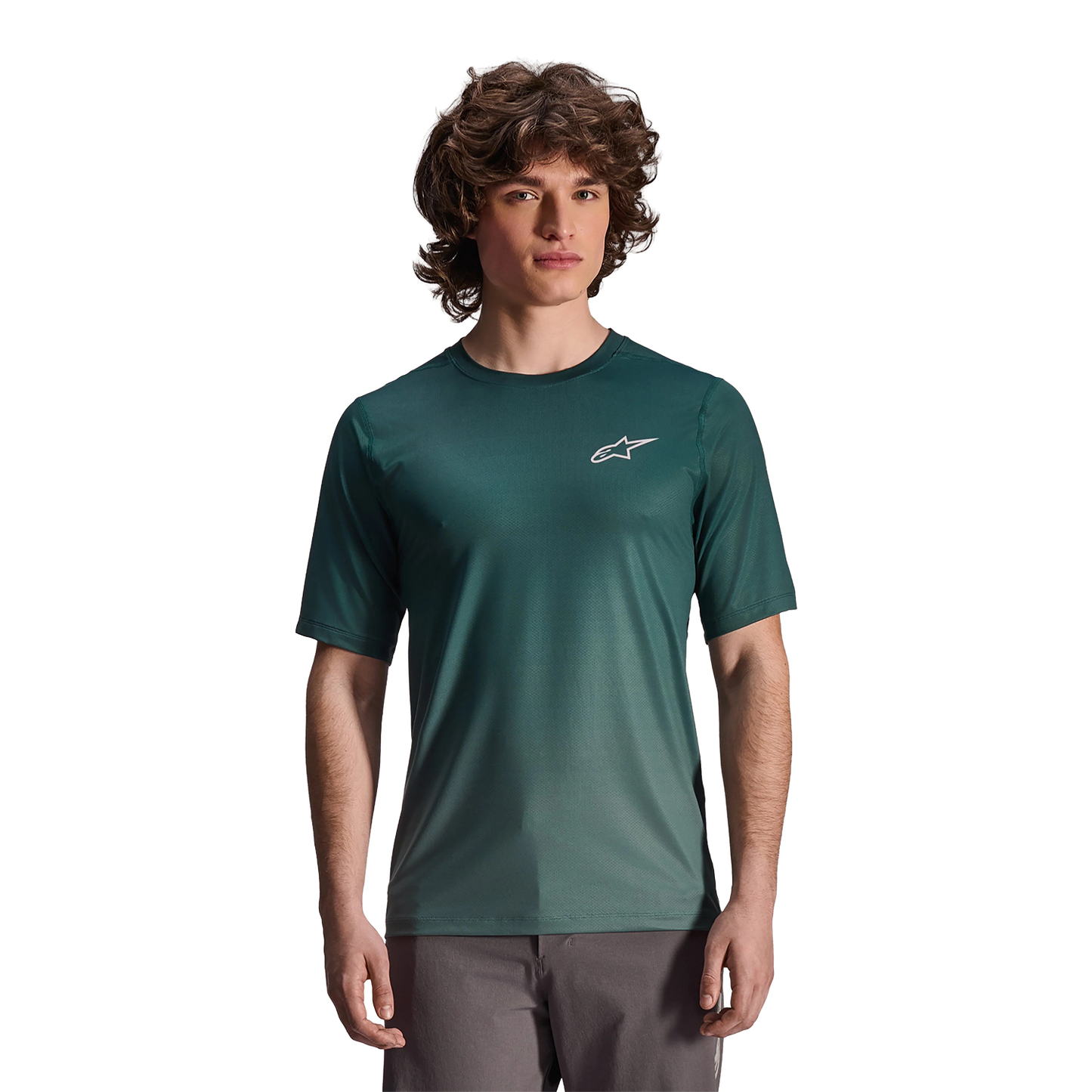 Maillot ALPINESTARS A-DURA RISE Manches Courtes Vert