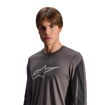 Shirt ALPINESTARS A-DURA INSET ASTAR Lange Mouwen Grijs