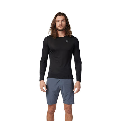 FOX FLEXAIR ASCENT Shirt Lange Mouwen Zwart