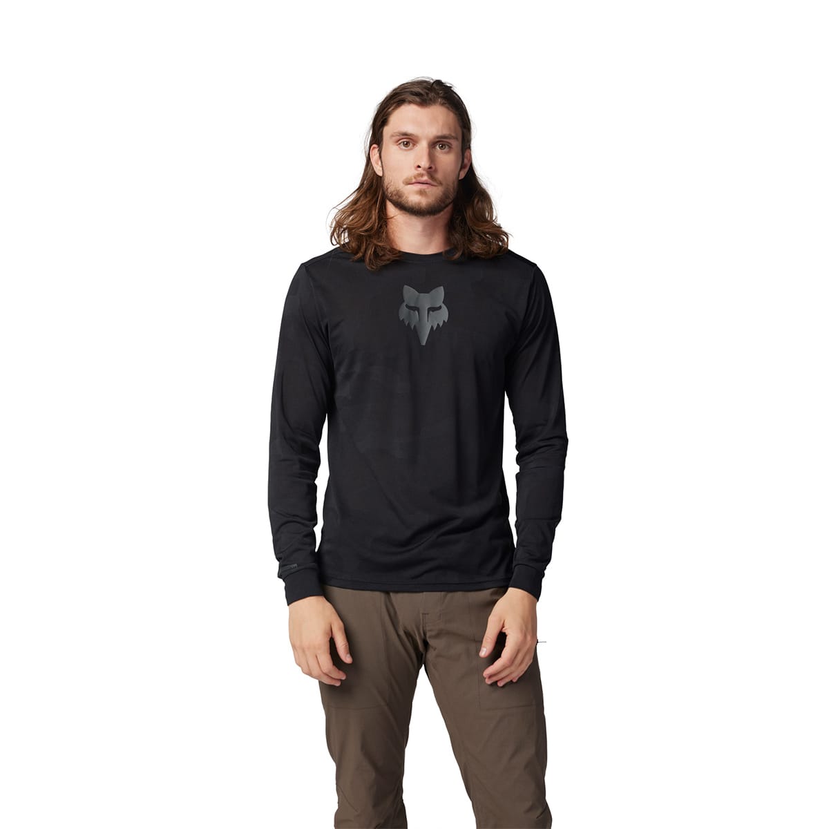 FOX RANGER TRU DRI Lange Mouw Jersey Zwart