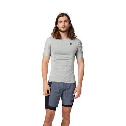 Shirt FOX FLEXAIR ASCENT Korte Mouwen Grijs