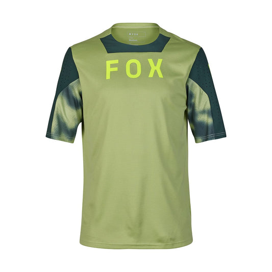 FOX DEFEND TAUNT Korte Mouw Jersey Groen