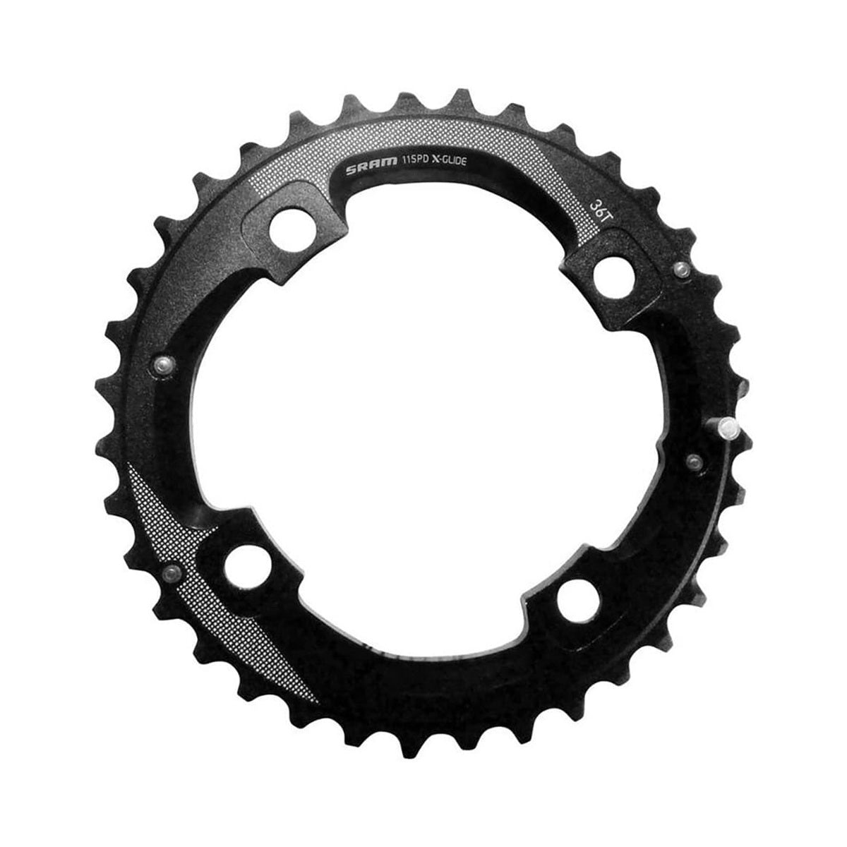 Buitenblad SRAM AL5 11 versnellingen 4 boutgaten 104 mm — kettingblad op witte achtergrond