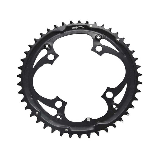 Buitenblad SRAM MTB 104BCD 9/10 versnellingen 4 boutgaten 104 mm — kettingblad op witte achtergrond