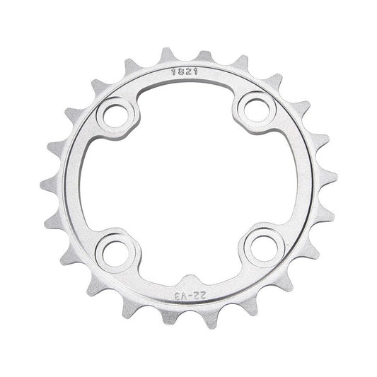 Binnenblad SRAM MTB 64BCD V3 TUNGSTEN 9-speed, 4-gats, 64 mm — aanzicht van het kettingblad tegen een witte achtergrond