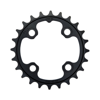 Binnenblad TRUVATIV MTB V1 9/10-speed, 4-gats, 64 mm — aanzicht van het kettingblad tegen een witte achtergrond