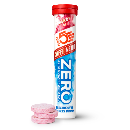High5 ZERO elektrolytenhydratatie met cafeïne (20 tabletten) Fruit Rood