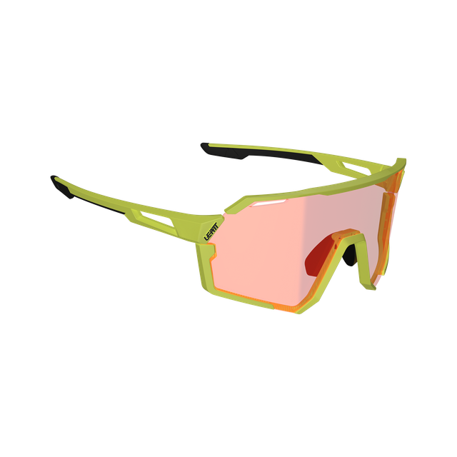 Lunettes LEATT RIDEVIZ PRO SMALL Jaune Verre Crystal Iriz Rouge