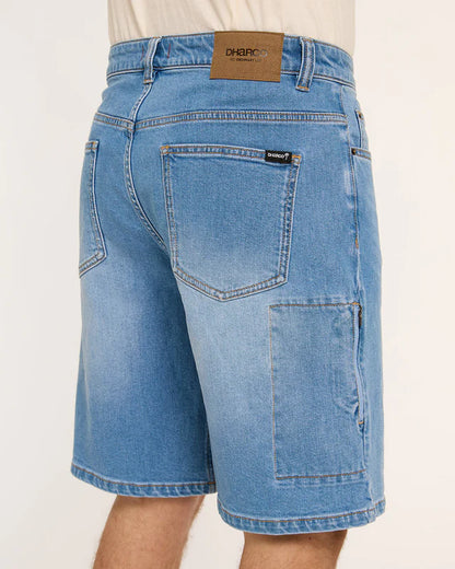 Short DHARCO JORT UNISEX COASTAL WASH Blauw