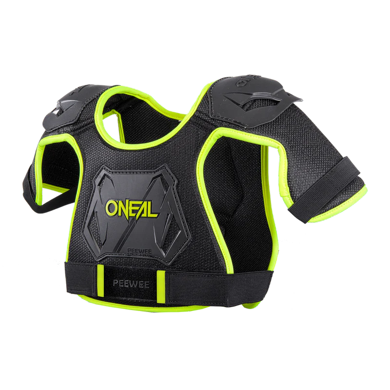 O'NEAL PEEWEE Junior-borstbeschermer, fluorescerend geel