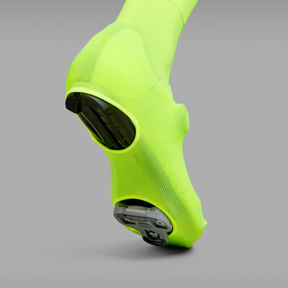 GripGrab Primavera gebreide overschoenen voor lente en herfst voor racefietsschoenen geel