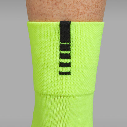 GripGrab Primavera gebreide overschoenen voor lente en herfst voor racefietsschoenen geel