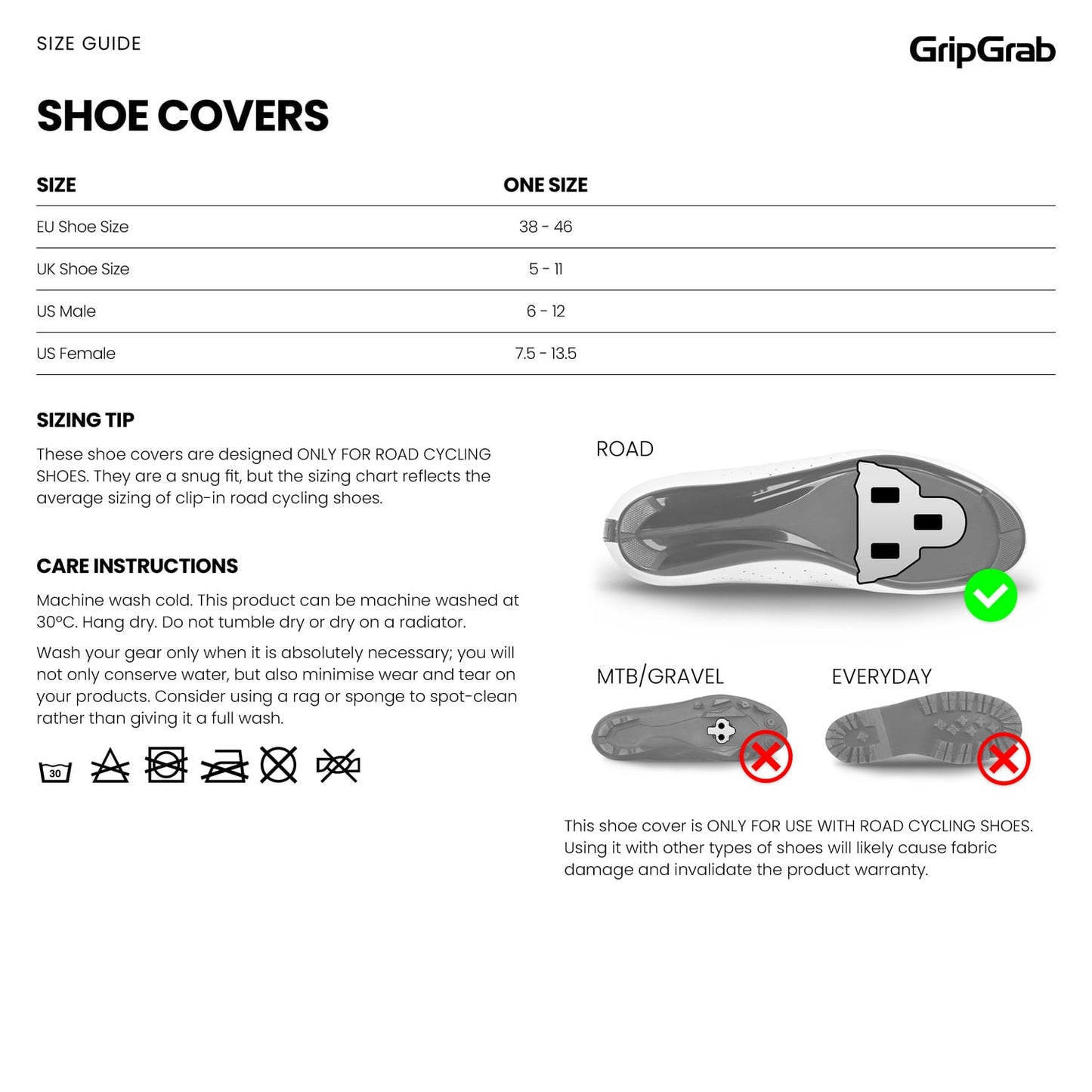 Couvre-Chaussures GRIPGRAB RACE AERO 2 Blanc