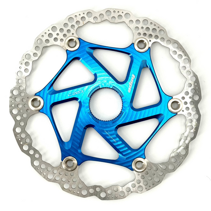 Blauwe zwevende HOPE Centerlock-remschijf