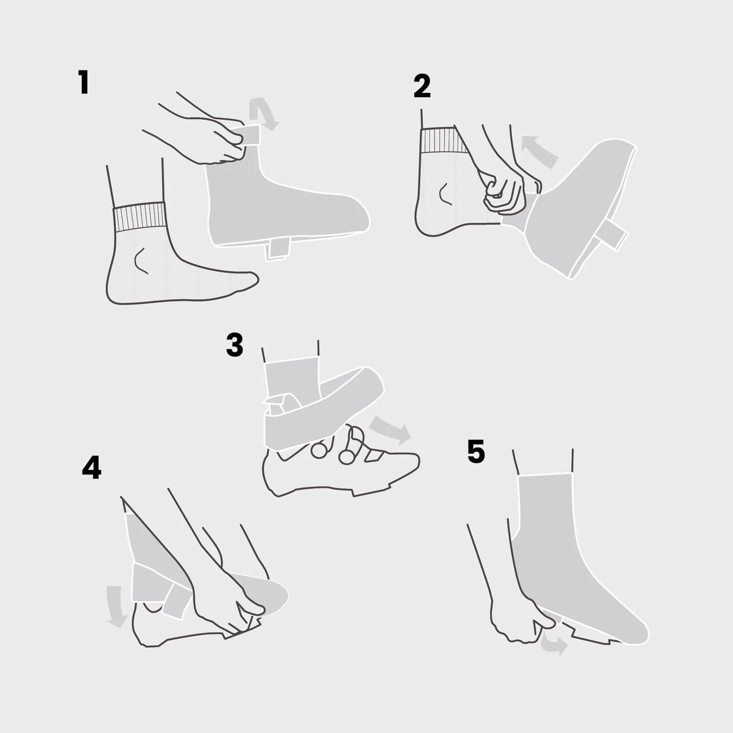 Laarsbeschermer GRIPGRAB AQUASHIELD 2 WATERPROOF GRAVEL Zwart