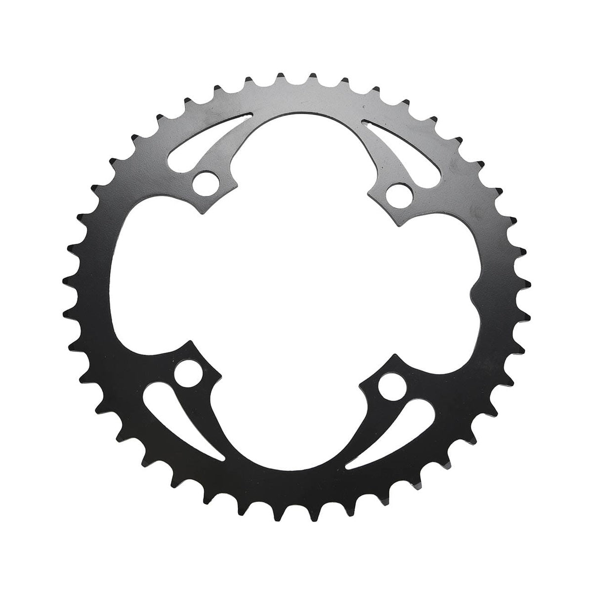 Enkel kettingblad SRAM MTB 104BCD, 4-gats, 104 mm — aanzicht van het kettingblad tegen een witte achtergrond