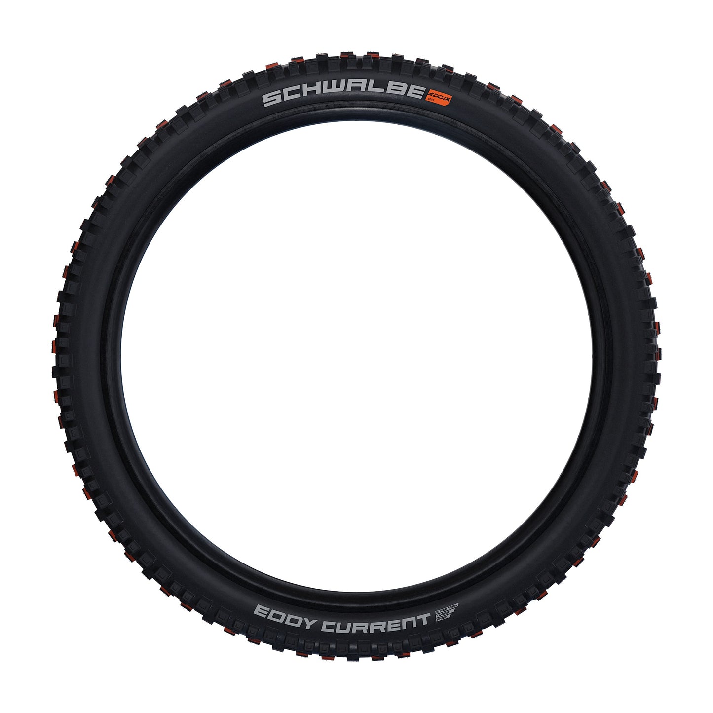 Pneu SCHWALBE EDDY CURRENT FRONT 29x2.40 ADDIX SOFT SUPERTRAIL Tubeless Ready Souple Noir