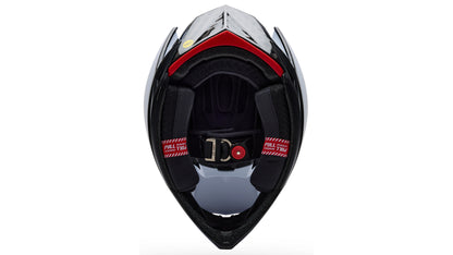 MTB-helm BELL FULL-10 SPHERICAL CARBON PEAK Wit