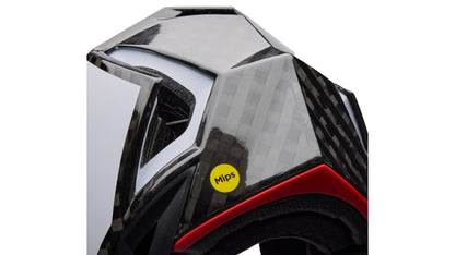 MTB-helm BELL FULL-10 SPHERICAL CARBON PEAK Wit