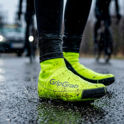 GRIPGRAB PACR WATERDICHTE WINTEROVERSCHOENEN VOOR RACEFIETSEN GEEL