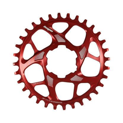 HOPE R22 enkel kettingblad 9/10/11/12-speed met directe montage, rood — kettingblad op witte achtergrond
