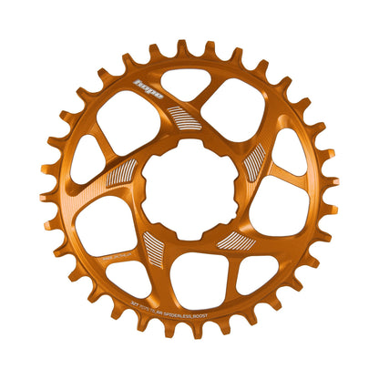 HOPE R22 enkel kettingblad 9/10/11/12-speed met directe montage, oranje — kettingblad op witte achtergrond
