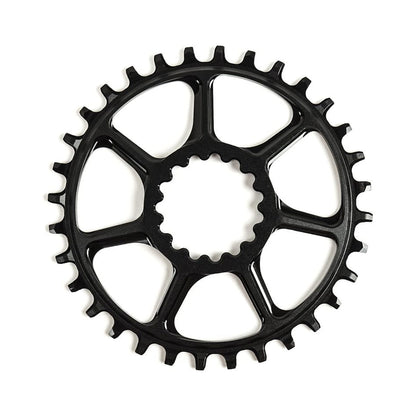 Plateau Mono E-THIRTEEN UL Ultralight 10/11/12V Direct Mount Boost Offset 5mm — vue du plateau sur fond blanc